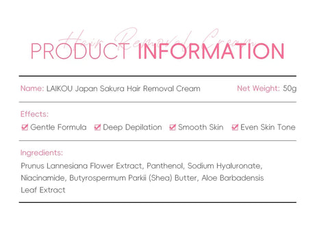 LAIKOU Hair Removal Cream For Men Women Body Intimate Areas Skin Care Moisturizing 50g