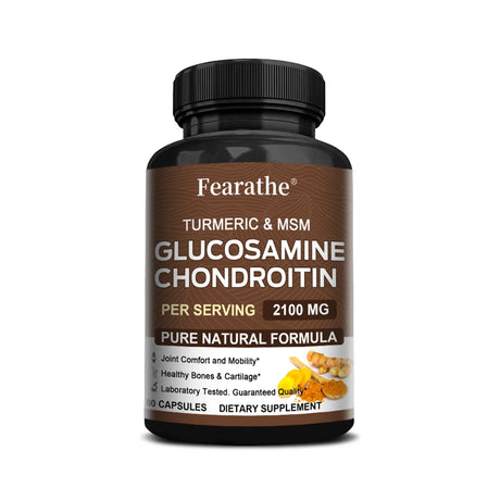 Glucosamine Chondroitin MSM – Joint Support Supplement for Women and Men with Glucosamine Sulfate for Cartilage and Flexibility