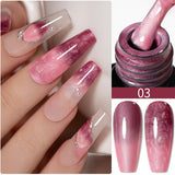 PUENTE 7.5ML Nude Shade Moonlight Cat Magnetic Gel Nail Polish Ultra-Bright Cat Eye Soak Off UV Semi-Permanent Varnish Manicure