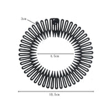 2Pcs Plastic Full Circle Stretch Diamond Flexible Comb Teeth Headband Hair Band Clip Face Wash Fixed Hair Accessories Non-Slip
