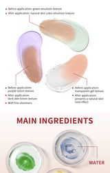 CC Cream Color Changing Liquid Foundation Centella Korean High Coverage Foundation Foundation Cream for Face Base Makeup