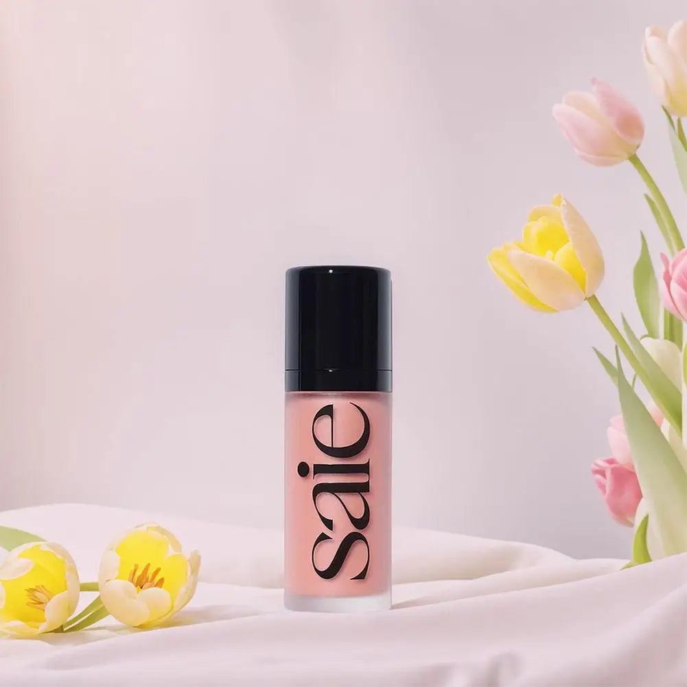 Saie Liquid Blush Highlighter Contouring Illuminating Shimmer Powder Quick-drying Non-sticky Natural Facial Makeup Soft Texture