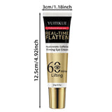 YUITIKUE 60 Min Eye Lift Cream 20g - Hyaluronate & Caffeine, Real-Time Flatten, Refreshing & Fast Absorption, All Skin Types