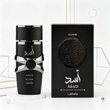 YARA LATTAFA Asad Elixir Eau De Parfum 100ML With Original Gift Box Long Lasting Intense Woody Oriental Fragrance Men Perfume Matte Black Silver Luxury Embossed Bottle Masculine Scent Business Holiday Gift for Him