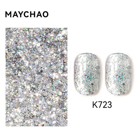 MAYCHAO Cat Eye Magnetic Gel Nail Polish Glitter Effect Semi Permanent Soak Off UV Gel Varnish Manicure For Nail Art