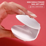 Mini Nail Dryer UV LED Lamp Machine Shell Single Finger Phototherapy Machine for Nails UV Gel Polish Quick Drying Manicure Tools