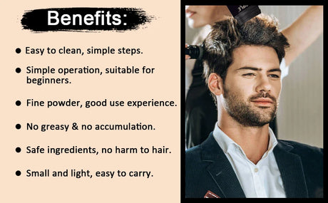GOIPLE Hair Fiber Hold Spray Instant Volumizing Product Hair Building Fibers Powder Hairstyle Thickening Spray for Men and Women