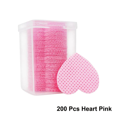LINMANDA 200Pcs Lint Free Nail Cleaning Wipes Nail Cleaning Pads Gel Nail Cleaning Wipes Suitable for Home or Nail Salon Use