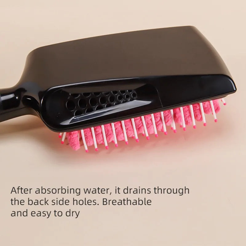 Professional Hair Dryer Brush Microfiber Bristles Quick Drying Comb Anti-Scald Hair Care Styling Tool for Women Home Use