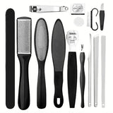 Stainless Steel Pedicure Tool Set Foot Care Kit Foot File Callus Remover Dead Skin Trimming Supplies For Home Personal Foot Spa Daily Maintenance