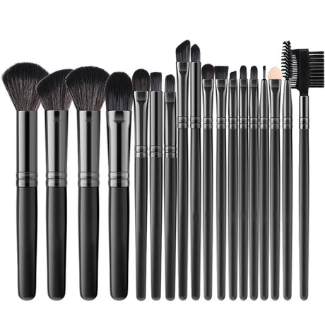 18PCS Women's Makeup Brushes Set - Eye Shadow Foundation Blush Cosmetic Brushes Soft Make up Tools with Storage Bag
