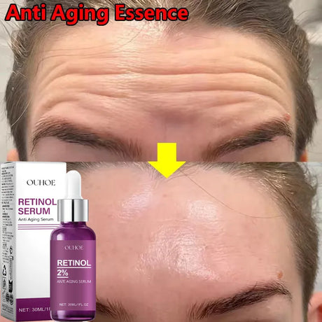 Instant Wrinkle Remover Face Serum Lifting Firming Fade Fine Lines Anti-aging Essence Whitening Brighten Nourish Skin Care