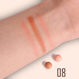Long Lasting Roll-on Blush Shimmer Matte Finish with Brush 3D Glossy Texture for Daily Makeup Rich in Texture
