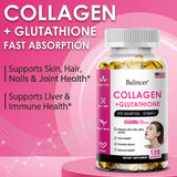Glutathione Collagen Capsules, Antioxidant, Skin Whitening, Deeply Nourish Skin, Hair & Nails, Support Anti-Aging & Joint Health
