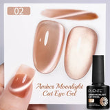PUENTE 7.5ML Nude Shade Moonlight Cat Magnetic Gel Nail Polish Ultra-Bright Cat Eye Soak Off UV Semi-Permanent Varnish Manicure