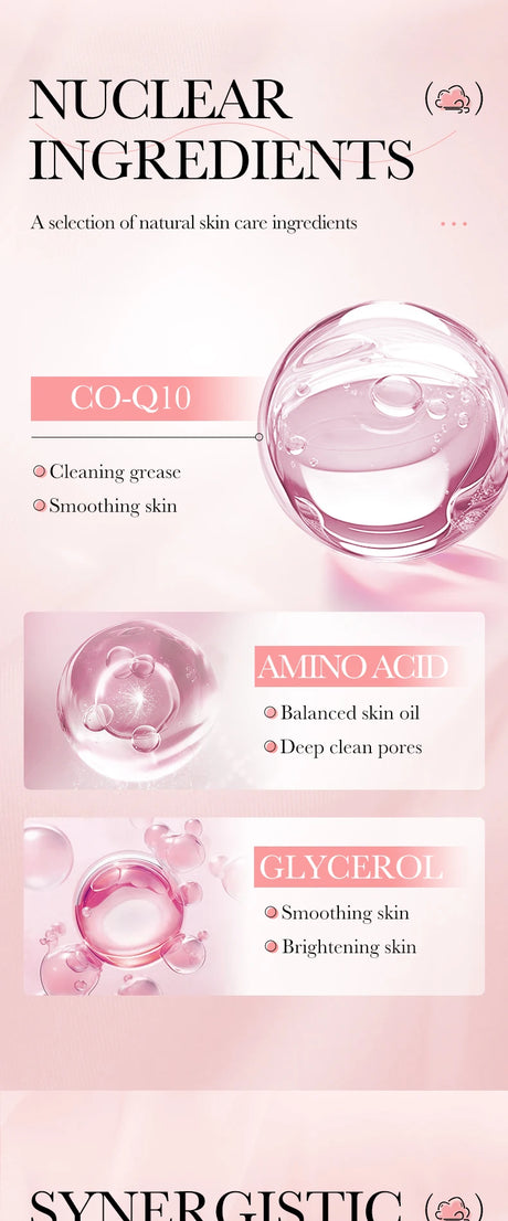 Facial Cleanser Face Wash Foam Face Massasge Facial Hydrating Moisturizing Skin Products Mossee Cleansing Care