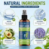 Instant Freshness Spray,FOOT ODOR CONTROL SPRAY, a Natural Plant-Based Formula, Quickly Deodorizes Lasts Long, Refreshing The Feet, Absorb a Large Amount of Sweat, Shoe And Foot Odor, Shoe Odor Remover, Feet Care Products, Sh