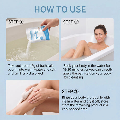 Pure Epsom Salt Magnesium Sulfate for Foot Hand Full Body Bath Soothing Relaxing Moisturizing Bath Salt Skincare