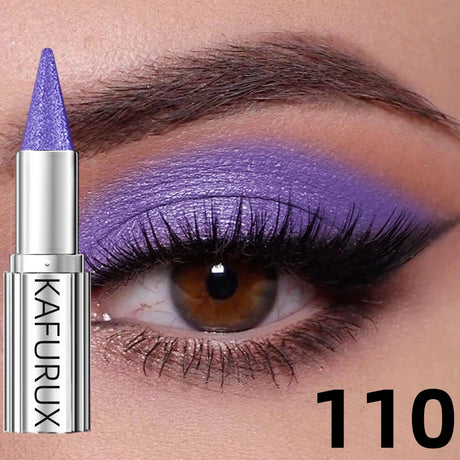 12 Colors Metallic White Black Purple Eyeshadow Pencil Glitter 1pc  Liner Pen Highligter Long Lasting Blue Cream Eye Shadow