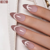 PUENTE 7.5ML Nude Shade Moonlight Cat Magnetic Gel Nail Polish Ultra-Bright Cat Eye Soak Off UV Semi-Permanent Varnish Manicure