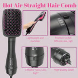 Hair Dryer Brush Blow Dryer Brush In One, 3 In 1 One Step Hair Dryer And Styler, Negative Ion Hair Straightener Hot Air Styling Tool For Straightening Drying Smoothing