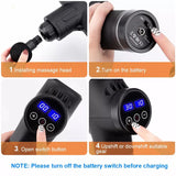 Massager Body Neck Back Deep Tissue Muscle Relaxation Pain Relief Fitness Fascial Massage Gun Electric Percussion Pistol