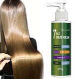 7-in-1 Deep Care Hair Mask to Prevent Breakage and Soften Dry Hair, Rich in Rosemary Oil, Castor Oil, and Biotin Keratin