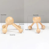 1 Pcs Neck Back 3/4-Leg Massage Roller Wooden Head Scalp Massager Octopus Claws Relax SPA Tools For Hair Growth Stress Relief