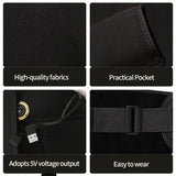 Carbon Fiber Heating Uterine Protector Relieves Menstrual Cold Uterus Pain Uterine Warmth Belt Essential Women Ideal Female Gift