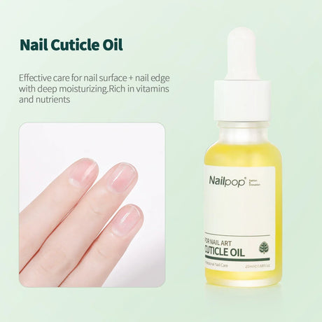 Nailpop Cuticle Remover and Cuticle Oil Repair Nail Care Kit Nail Treatment for Damaged Nails Dead Skin Remover Manicure