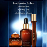 Double Care Essence Eye Set Eyes Repair Cream Eye Cream For Wrinkles Dark Circles Eye Bags Anti Age Firming Hydrating 3pcs