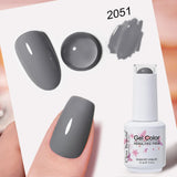 Clou Beaute Grey Color Nail Gel Polish Full Coverage Nail Polish Dark Red Gel Lacquer Varnish Vernis Semi Permanent Nail Art
