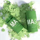 Face Clean Mask Green Tea Cleansing Stick Mask Shrink Pores Deep Blackhead Remover Facial Cleansing Moisturizing Mask 40g