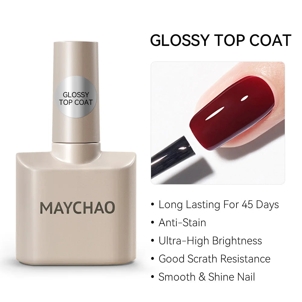 MAYCHAO Cat Eye Magnetic Gel Nail Polish Glitter Effect Semi Permanent Soak Off UV Gel Varnish Manicure For Nail Art
