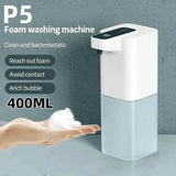 380ML Automatic Foam Soap P11 Dispenser Bathroom Smart Washing Hand Machine With USB Charging White ABS Material