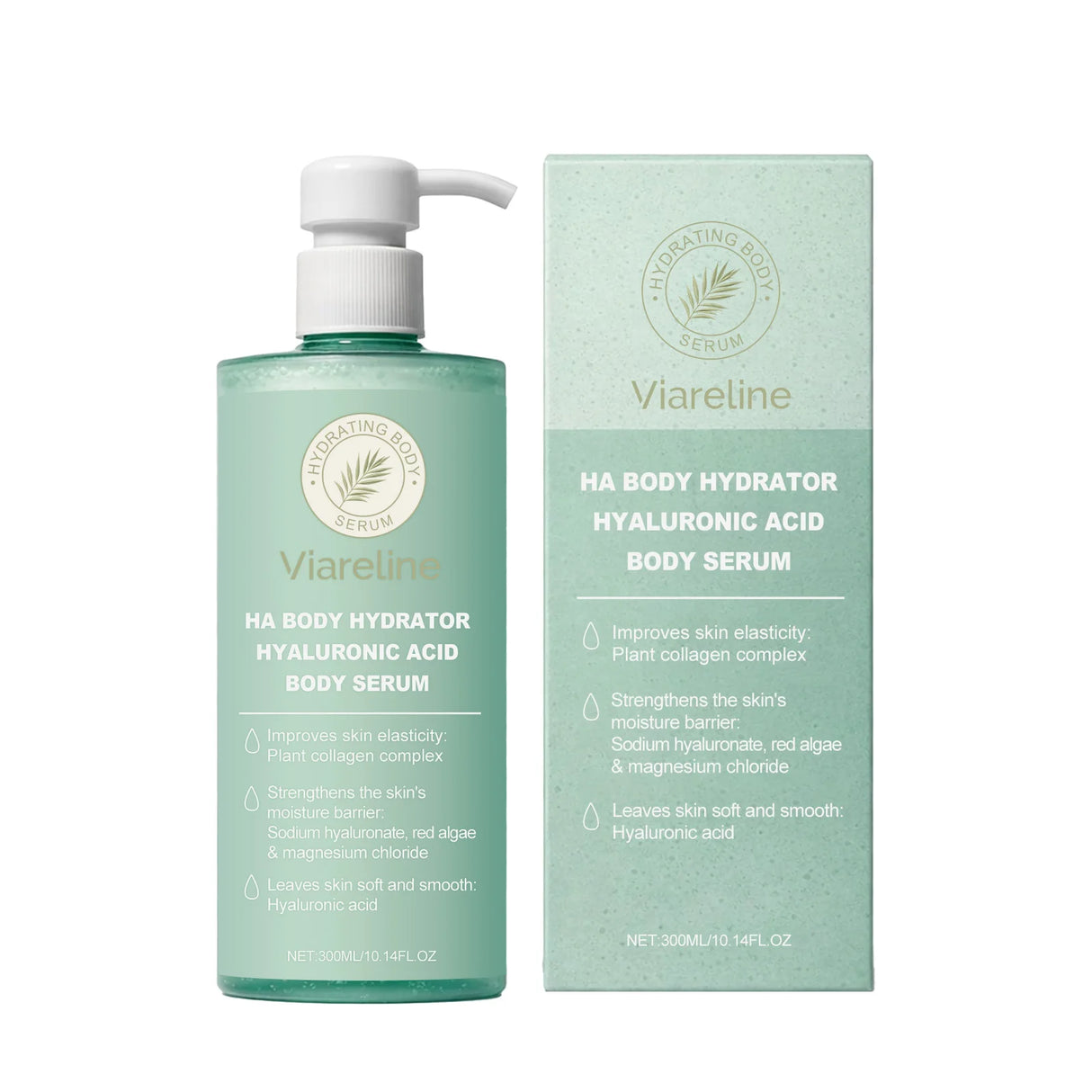 Hyaluronic Acid Body Serum for Dry Rough Skin Strengthen Moisture Barrier Enhances Elasticity Refreshing Smoothing Skin Care
