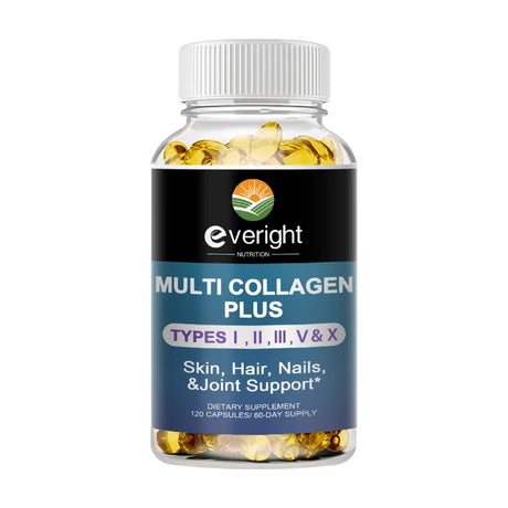 Multi Collagen Pills for Antioxidant Women & Men Natural Skin Care Supplement - Hydrolyzed Protein Collagen Peptides