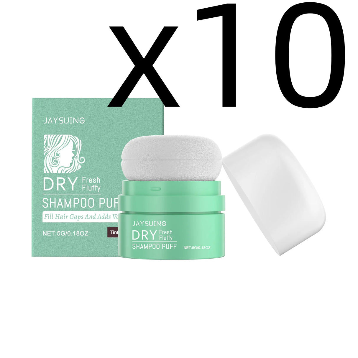 Matte Dry Shampoo Puff Instant Oil Control Lift Root Fluffy Hair Refresh Scalp Portable Matte Finish Hair Care Dry Hair Powder