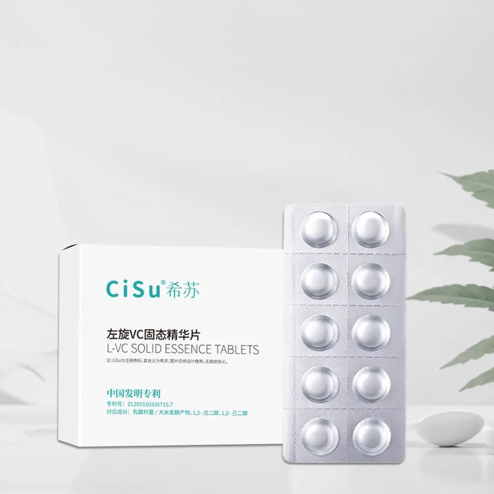 1 Kit VC Solid Essence Tablets Anti-aging Remove Wrinkle Shrink Pore VC Moisturizing Brighten VC Freeze-dried Powder Skin Care