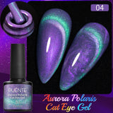 PUENTE 7.5ML Nude Shade Moonlight Cat Magnetic Gel Nail Polish Ultra-Bright Cat Eye Soak Off UV Semi-Permanent Varnish Manicure