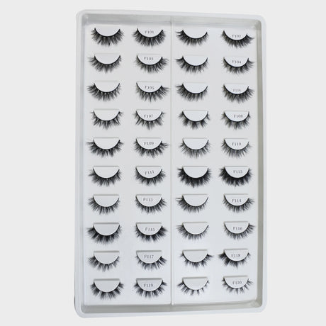 Natural Mink Lashes High Quality Fashion Classic Soft Full Strip Lashes Makeup 12mm Short Mink Eyelashes