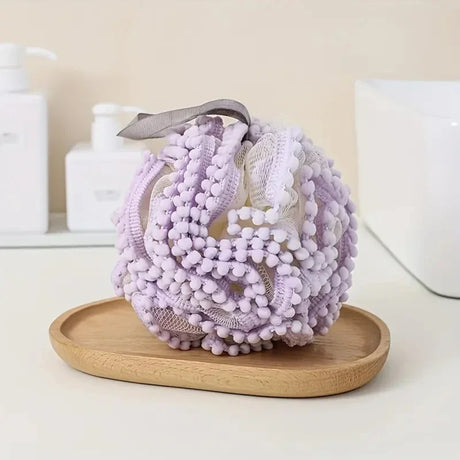 Soft Bathing Flower Foaming Sponge Bubble Wisp for Body Exfoliating Shower Flower Mesh Ball Body Wash Skin Cleaner Bath Supplies