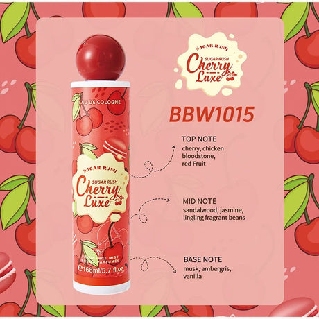 Sugar Gourmand Perfume Body Spray Fresh Sweet Chocolate Cream Candy Cherry Scent Long-lasting Fragrance Body Spray