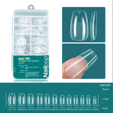 Nailpop 120pcs/box Gel X Nail Tips Medium Short Shape Almond/Square/Soft Gel Nail Tips False Nails Soak Off Easy Nail Extensions
