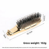 Japanese Premium Head Massager Scalp Brush Hair Massager Shampoo Brush Wet Plastic Detangling Brush Hair Cleaning Comb Rose Gold