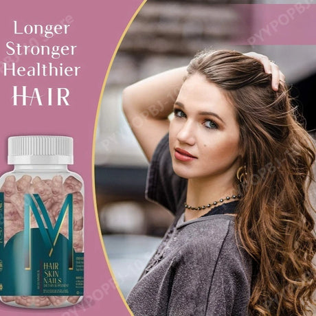 Hair Skin Nail Gummies Vitamin Supplement Biotin Multivitamin Daily Nutritional Support 60 Gummies