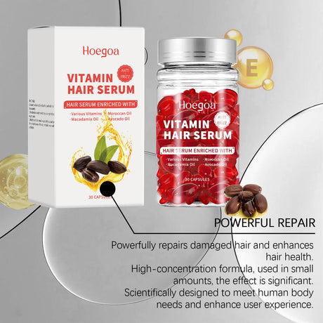 Vitamin Hair Care Serum Capsules Increase Regrowth Oil-Control Prevent Loss More Thicker Scalp Massage Hair Growth Essential Oil