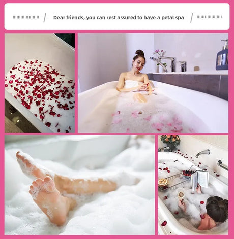 100/250/500g Pure Natural Rose Petal Bath Real Flower Bath Foot Bath Hot Spring Homestay Milk Bubble Bath Foot Bath Health Bath