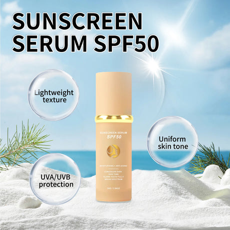 Sunscreen liquid foundation 30g, waterproof, sweat proof, goodbye to dry pickup powder, concealer, even skin color