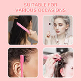 4Pc Boar Bristle Slick Back Hair Brush Set For Sleek Ponytail Bun Smoothing Baby Hairs,Flyaways,Edge Control Backcombing Teasing